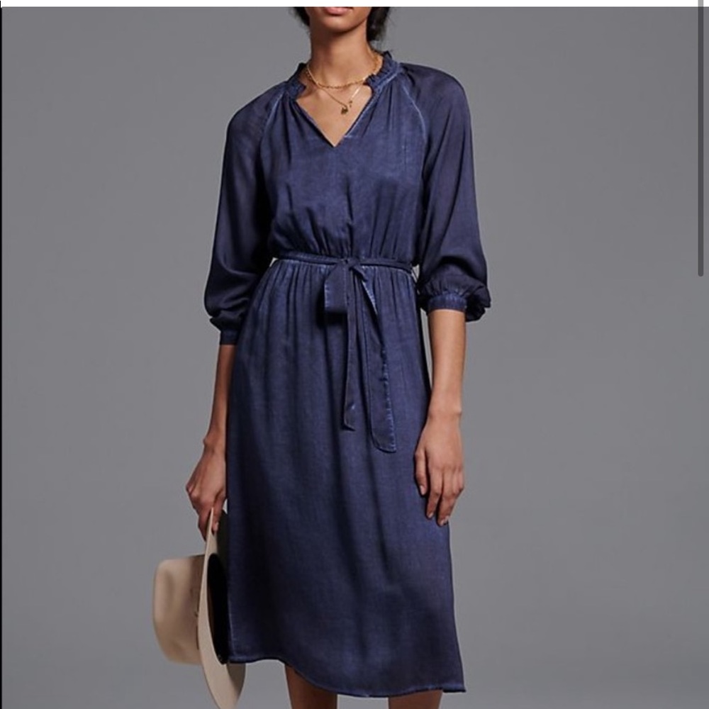 Anthropologie Cloth and Stone Erica Midi Dress L